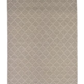 Beige ullmatta med tjock och mjuk yta i ett modernt vardagsrum