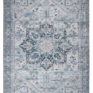 Grå Vero Leila Wiltonmatta i mjuk polyester på golv