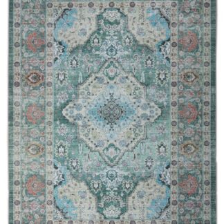 Grön Wiltonmatta Vero Sike i mjukt polyester med 10 mm tjocklek