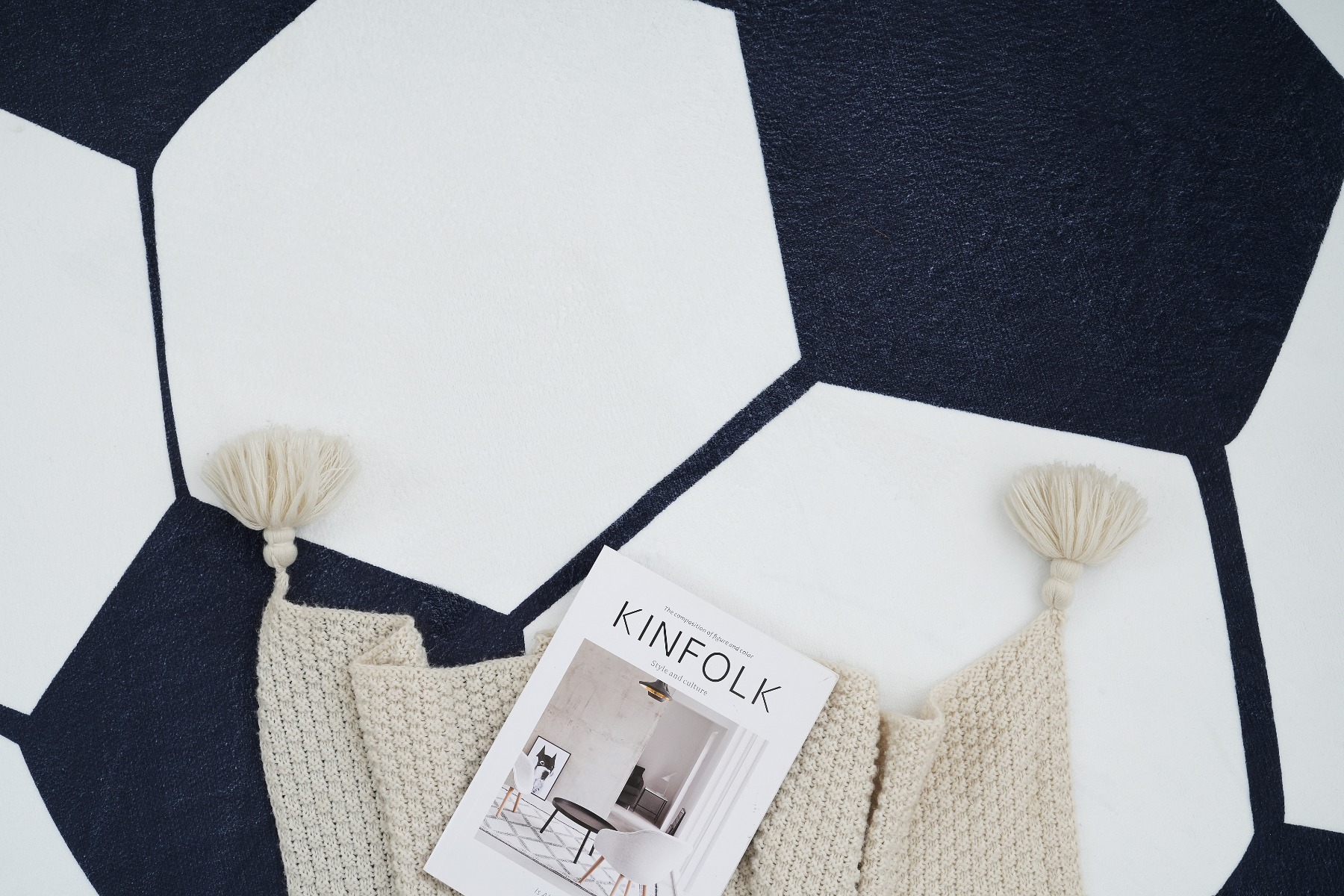 Rund Zappy Football Vit/Svart - Image 5