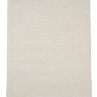 Vit ullmatta Zentura med cirka 15 mm tjocklek och mjuk textur i modernt vardagsrum