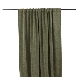 Rumsförmörkande Sammetsgardin 2-pack Kristallglans Grön