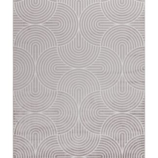 Giron Wave Greige Konstsilkesmatta