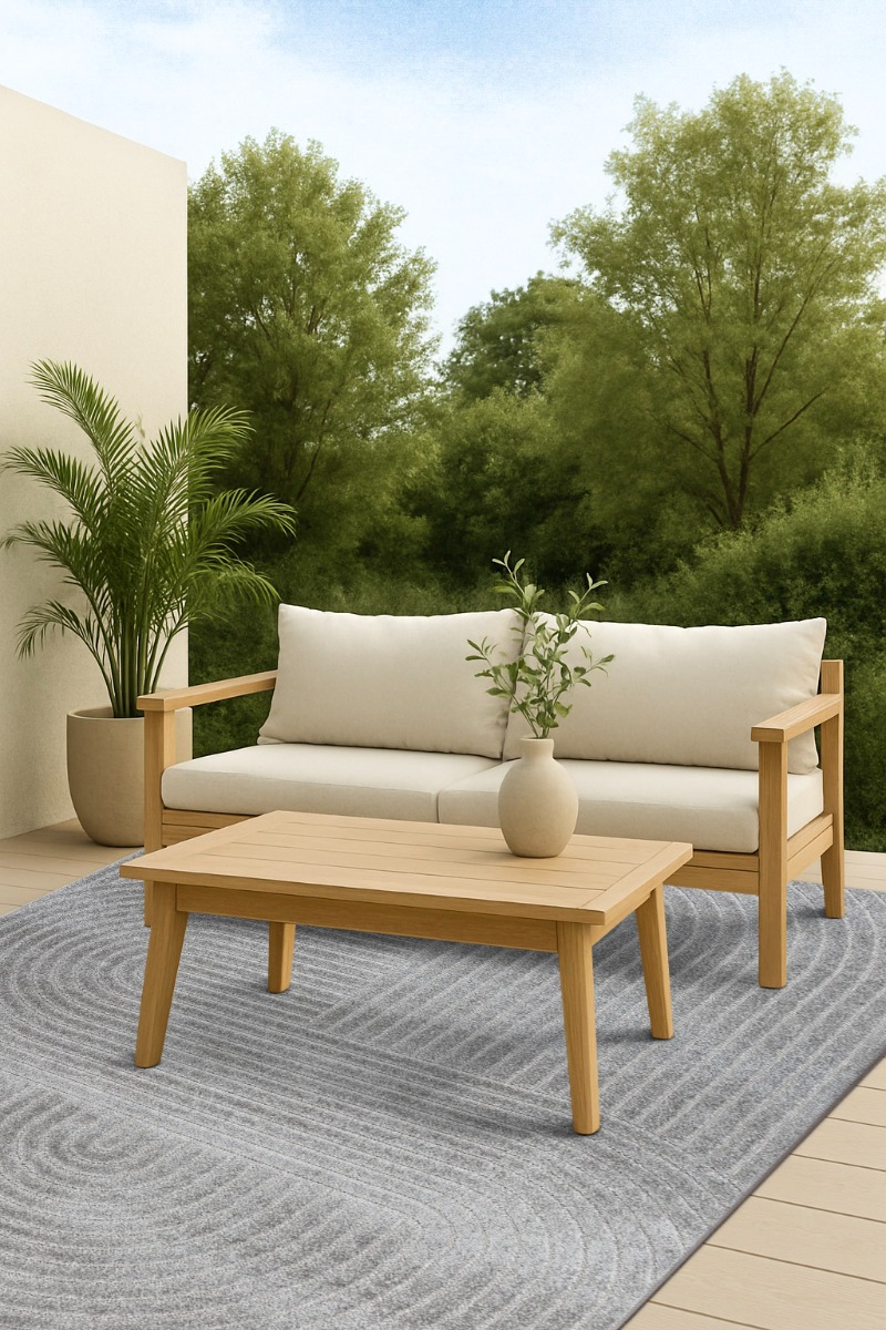 Santos Vorm Grå Inom- och Utomhusmatta - Bild 4