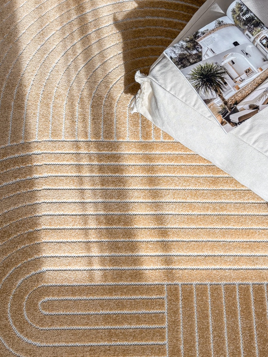 Santos Vorm Gul Inom- och Utomhusmatta - Bild 3