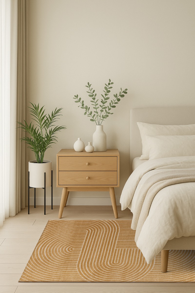 Santos Vorm Gul Inom- och Utomhusmatta - Bild 5