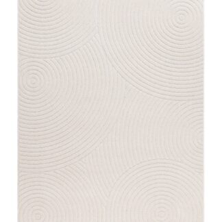 Santos creme syntetmatta för inom- och utomhusbruk med subtil vävstruktur och mjuk yta