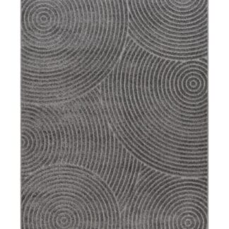 Santos Grafit matta i syntetmaterial för inomhus- och utomhusbruk med grafiskt mönster och mjuk textur