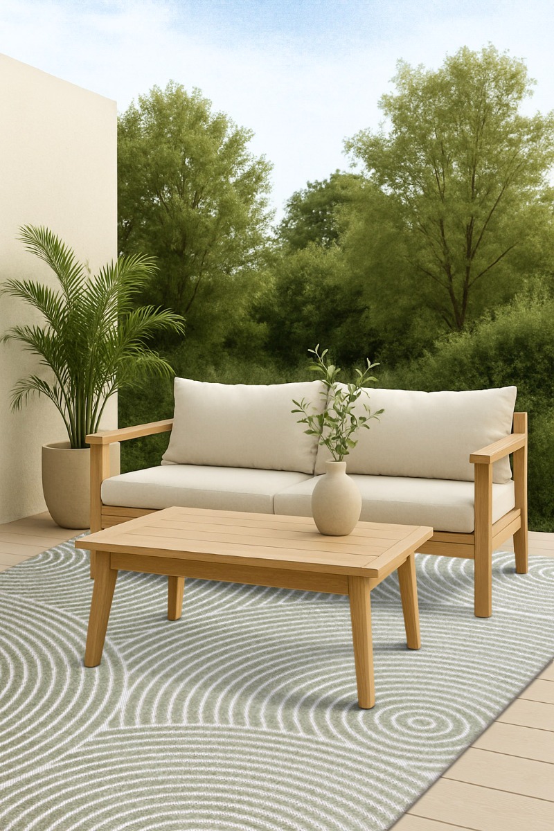 Santos Moda Grön Inom- och Utomhusmatta - Bild 4