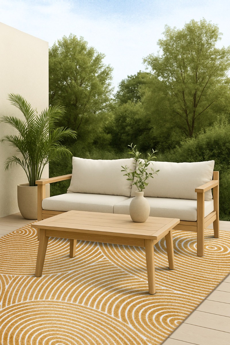 Santos Moda Gul Inom- och Utomhusmatta - Bild 4