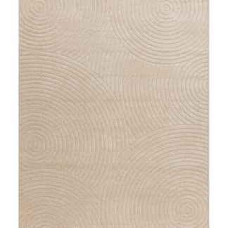 Santos slitstark linnefärgad inomhus- och utomhusmatta med subtil struktur och grafiskt mönster