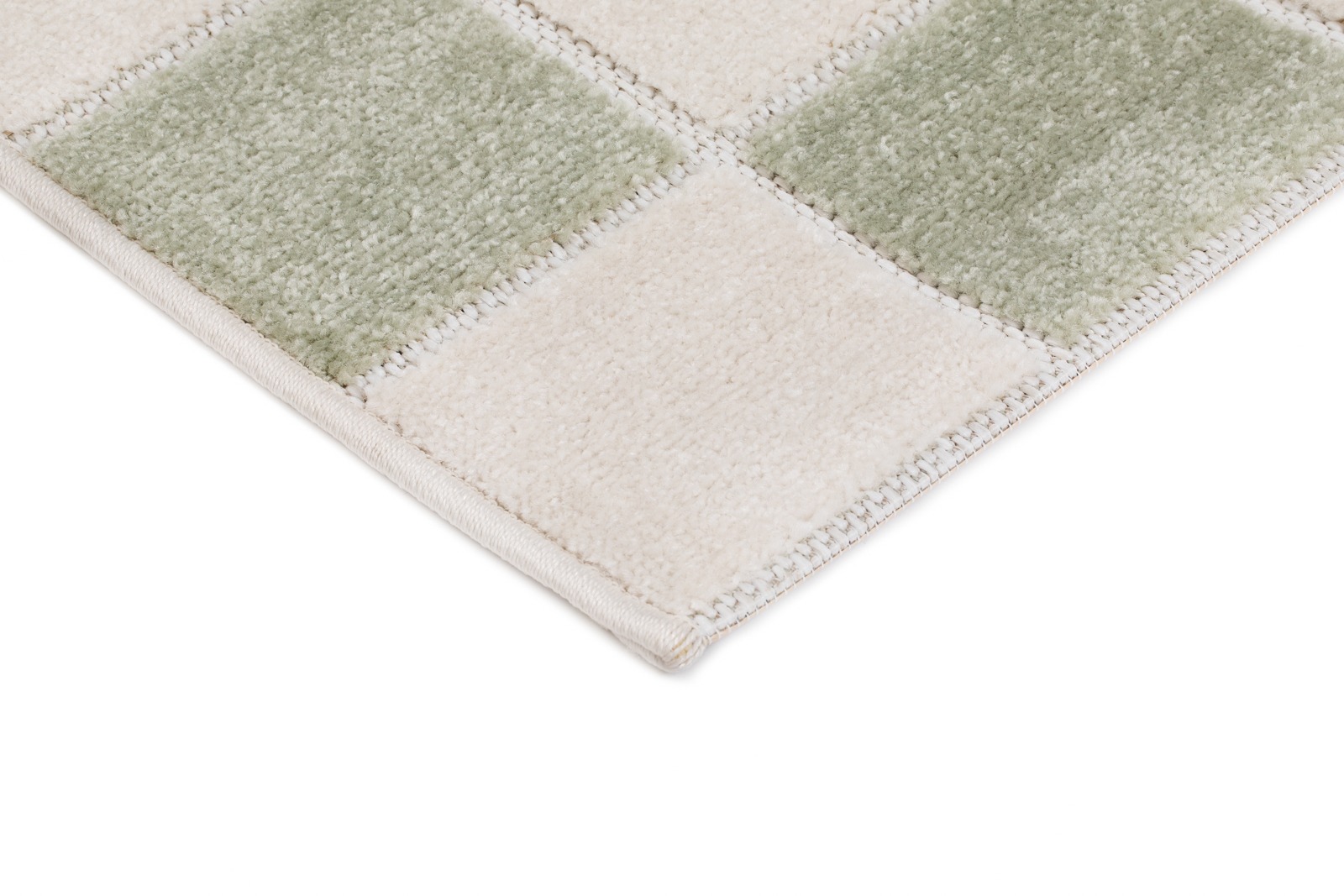 Santos Karo Grön Kvadrat Matta - Bild 5