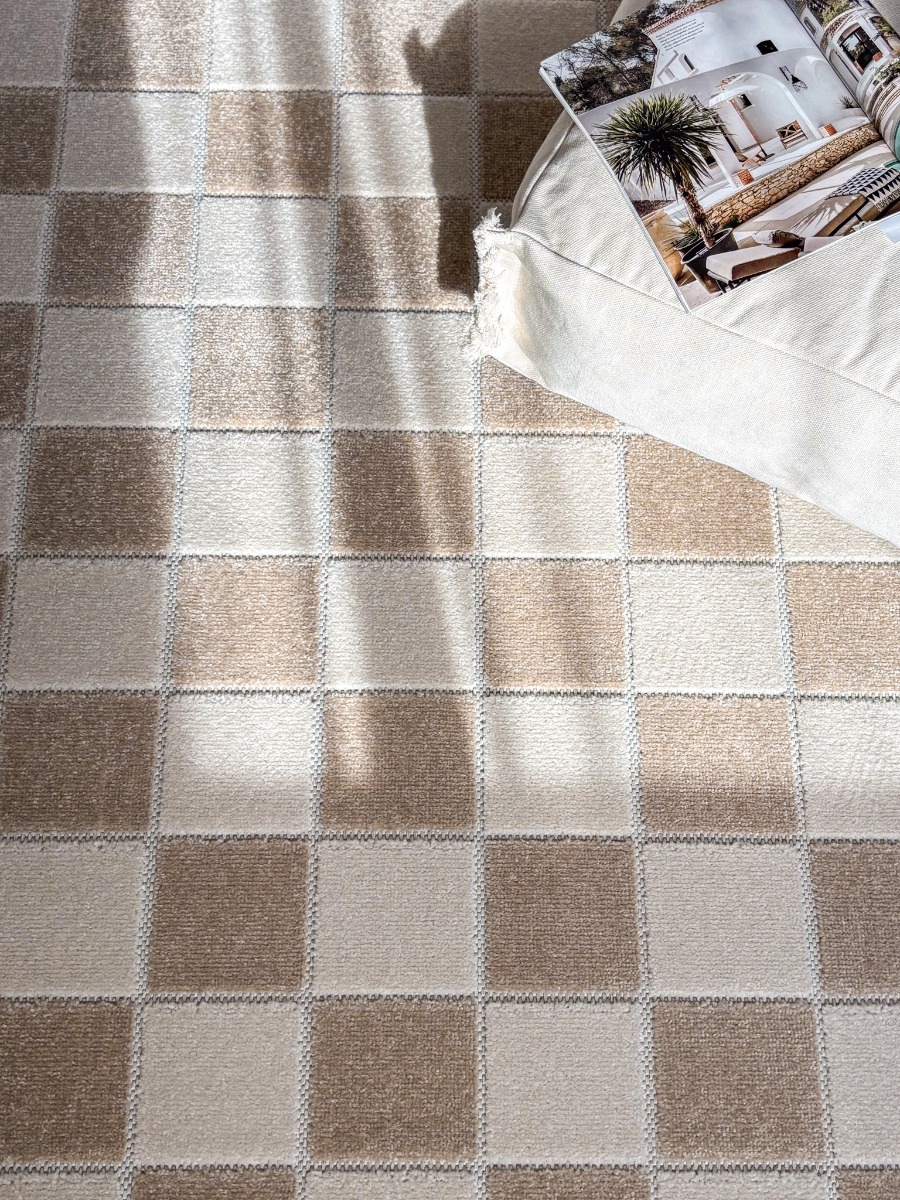 Santos Karo Linne Kvadrat Matta - Bild 2