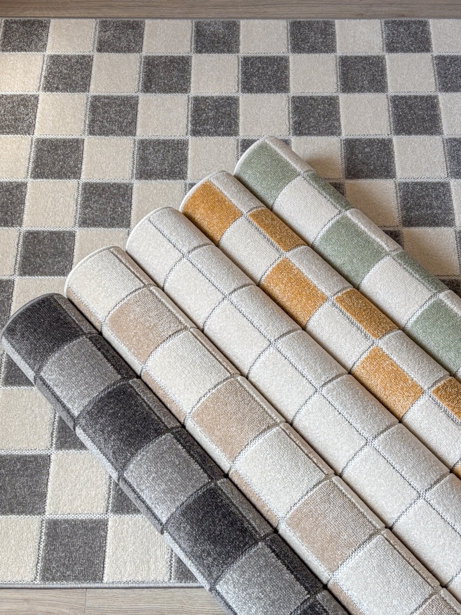 Santos Karo Linne Kvadrat Matta - Bild 6