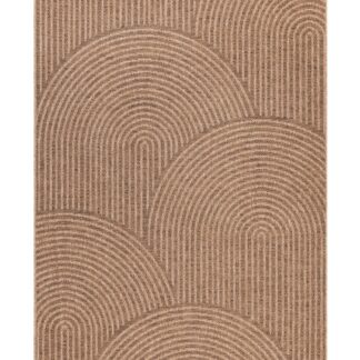 Beige vävd polypropylenmatta cirka 6 mm tjock, lämplig för inomhus- och utomhusbruk med polypropylenbaksida