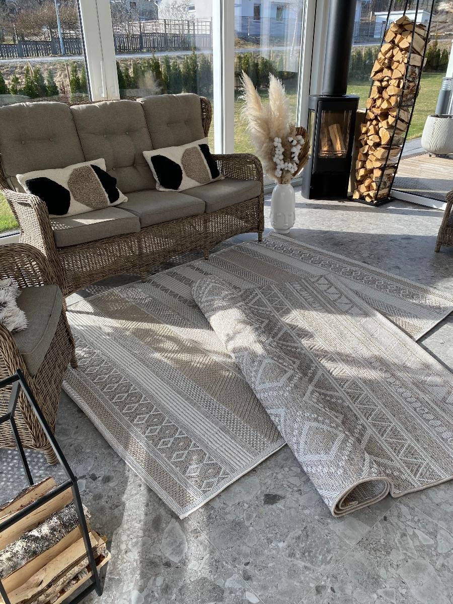 Echo Case Beige Inom- och utomhusmatta - Bild 5