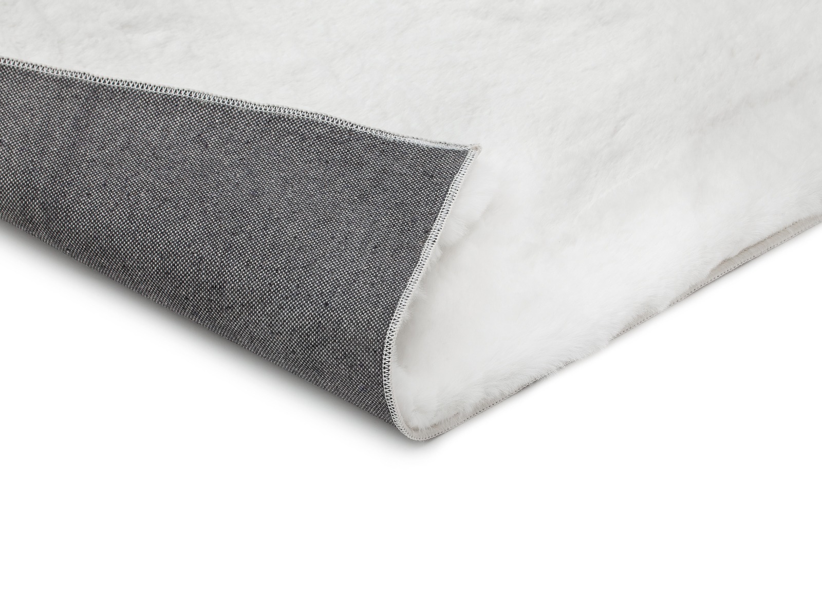 Mjuk Päls-look Matta Eiderelle Vit - Image 5