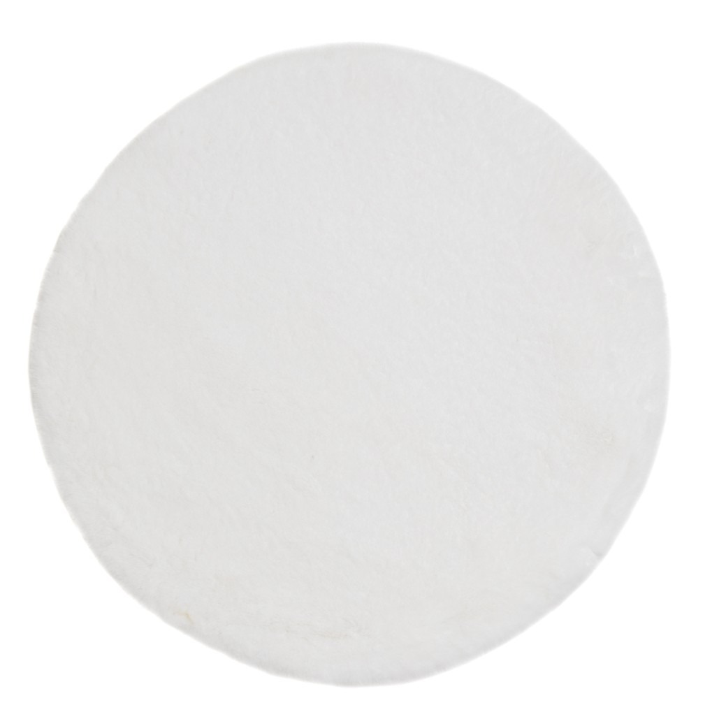 Rund Matta Eiderelle Vit
