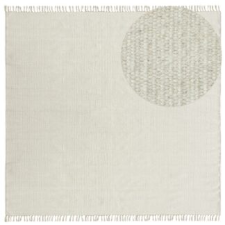 Kvadrat matta Dalen Offwhite