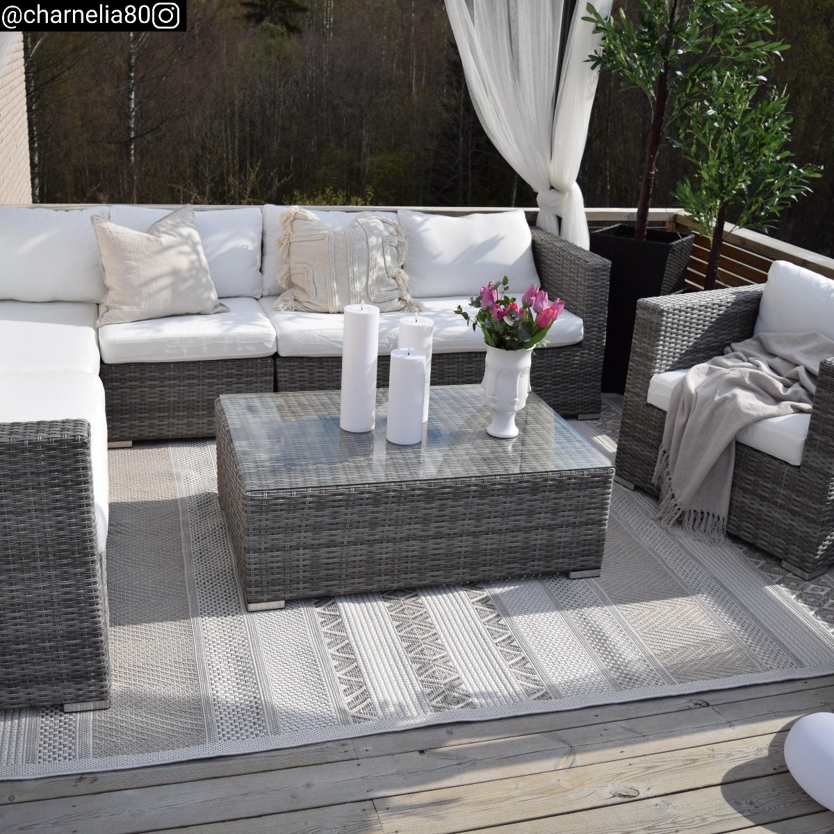 Echo Case Beige Inom- och utomhusmatta - Bild 2