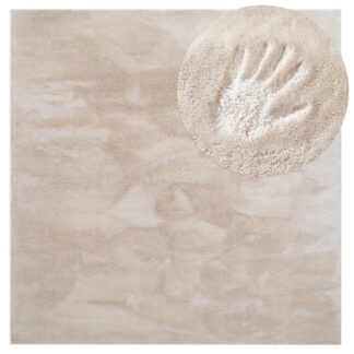 Kvadrat Matta Fluffy Beige