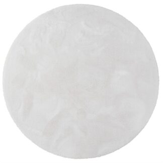 Rund Fluffy Offwhite