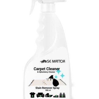 Sprayflaska med effektiv mattrengöringsmedel för borttagning av fläckar och lukt från textilier och mattor