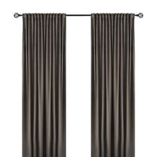 Rumsförmörkande Sammetsgardin 2-pack Mathilde Taupe