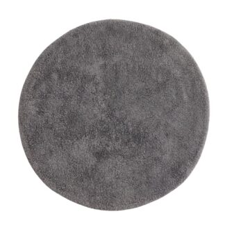 Meja Mörkgrå Rund Badrumsmatta