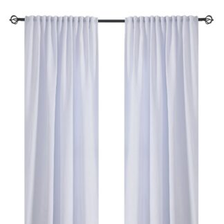 Rumsförmörkande Sammetsgardin 2-pack Nancy Vit