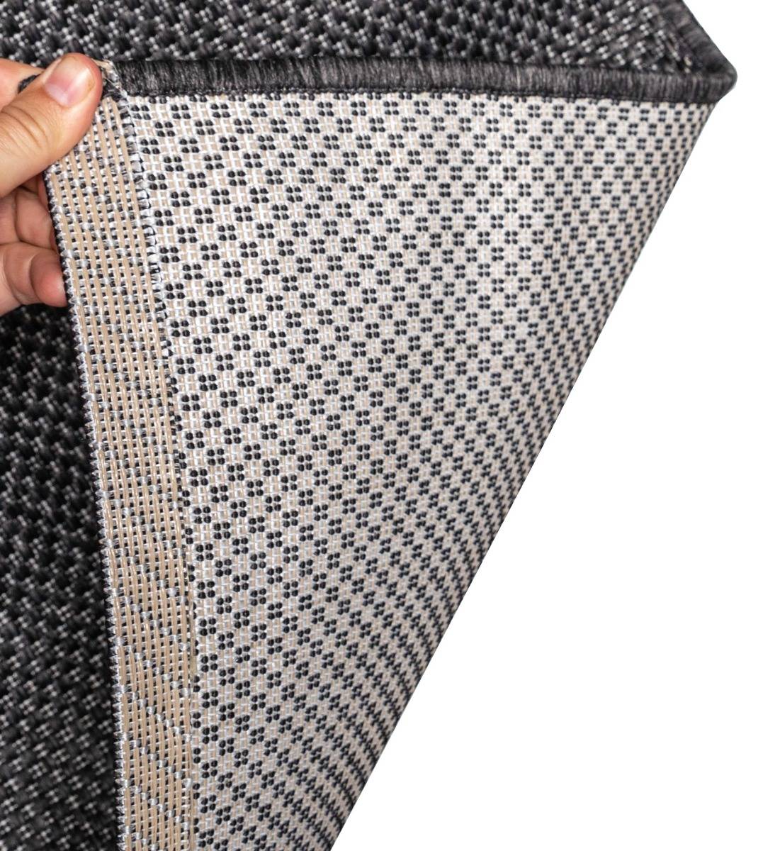 Inom- och Utomhusmatta Ohio Mörkgrå - Bild 3