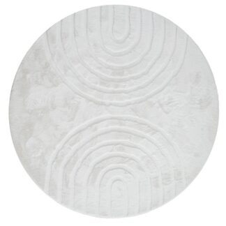 Rund Matta Rabbit Zen Offwhite