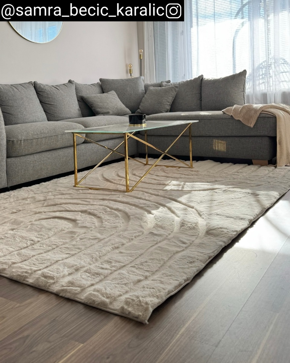 Rabbit Zen Ljusbeige Pälsmatta - Bild 6