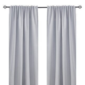 Mörkläggande Gardin 2-pack Solfritt Vit