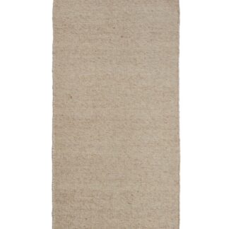 Beige ullmatta Otelia med mjuk och tjock ullyta på golv i modernt hem