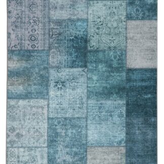 Patchwork Matta Vero Flora Blå