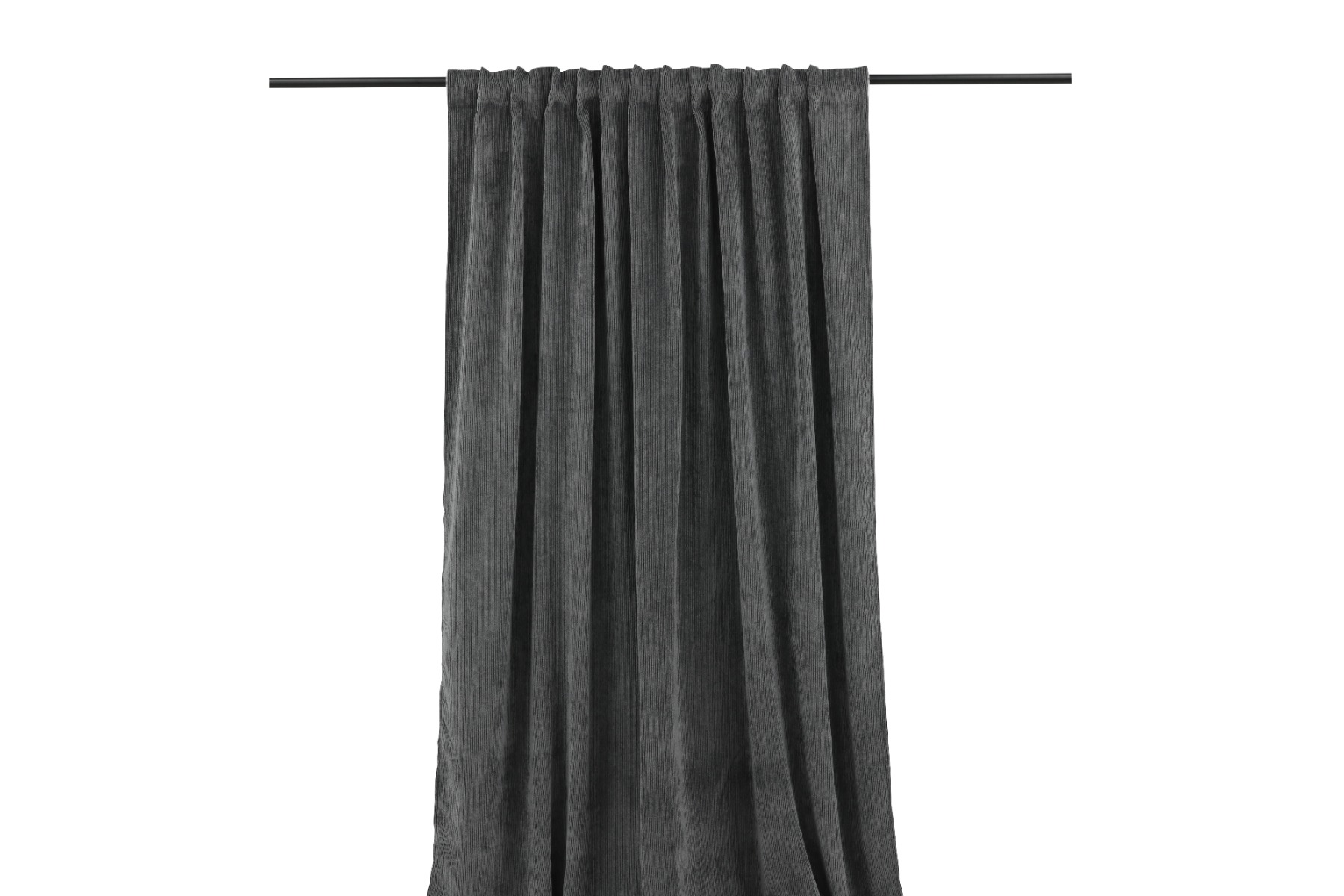 Kristallglans Grå 2x140x290 cm Rumsförmörkande Sammetsgardin 2-pack