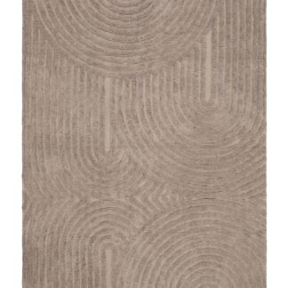 Handvävd Juno Canyon bomullsmatta i linnefärg 200x300 cm med dekorativa fransar och mjuk struktur