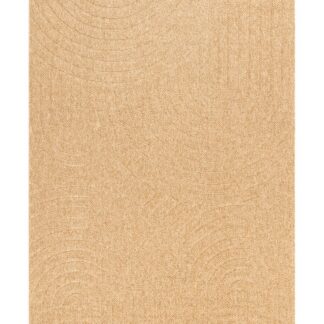 Cosmo Canyon jutefärgad polypropylenmatta för både inom- och utomhus med vävd struktur och naturligt lugnt uttryck