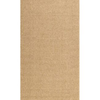 Cosmo jutefärgad gångmatta i polypropylen med låg tjocklek för inomhus och utomhusmiljö