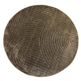 Lior Brun Rund 200 cm Wiltonmatta