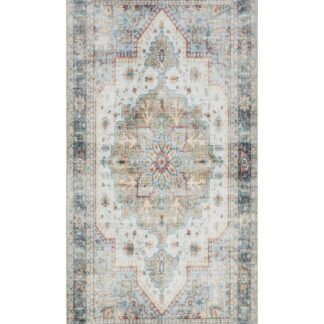 Mjukt cremefärgat Wiltonmatta 80x150 cm med halkfri TPR-baksida och följsam yta