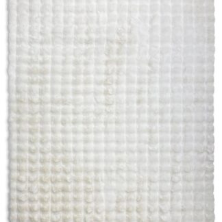 Tvättbar Pälsmatta Rabbit Bubble Offwhite